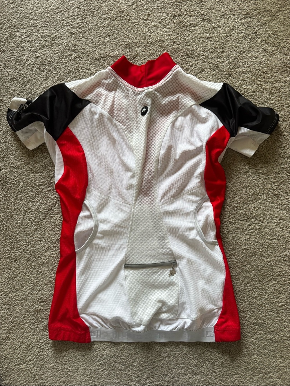 Women’s Assos Red Short-Sleeve Cycling Jersey with Full Zip M - Picture 2 of 4